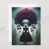 Postkarte - Gothic Flowers (Vorne/Hinten)