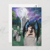Postkarte "Gothic Mitternacht" (Vorne/Hinten)