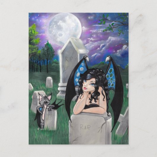 Postkarte "Gothic Mitternacht" (Vorderseite)