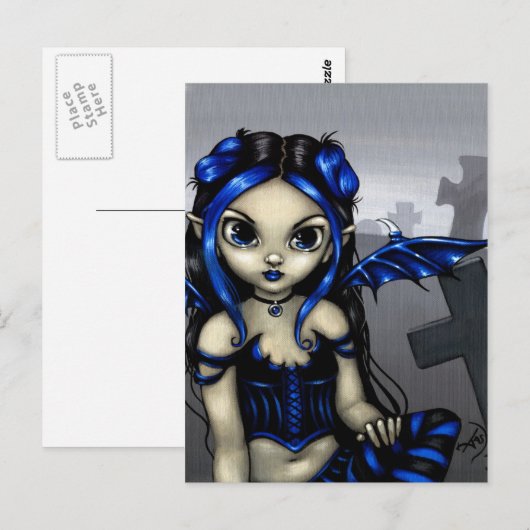 Postkarte "Gothling #1" (Vorne/Hinten)