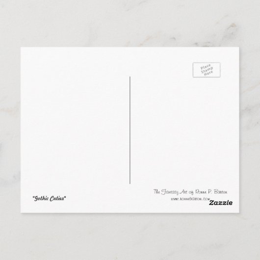 Postkarte "Gotische Süssen" (Rückseite)