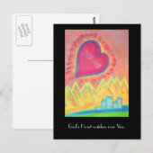 Postkarte Gottes Herz (Vorne/Hinten)