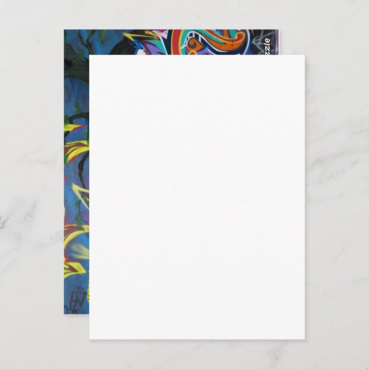 Postkarte Graffiti (Vorne/Hinten)