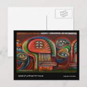 Postkarte: Graffiti Eyes Postkarte (Vorne/Hinten)