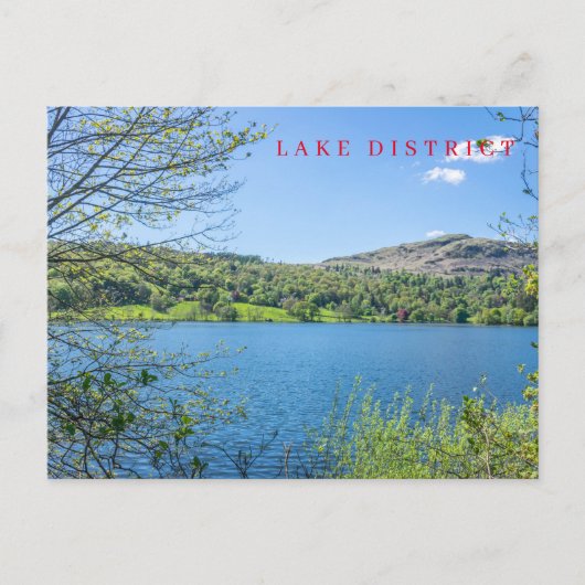Postkarte Grasmere Seenansicht (Vorderseite)