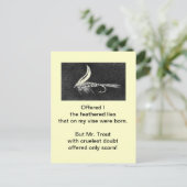 Postkarte "Grausame Folle" (Stehend Vorderseite)