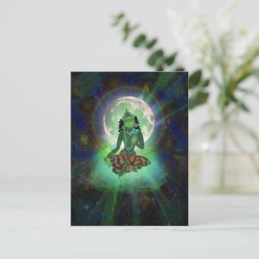 Postkarte "Green Tara" (Stehend Vorderseite)