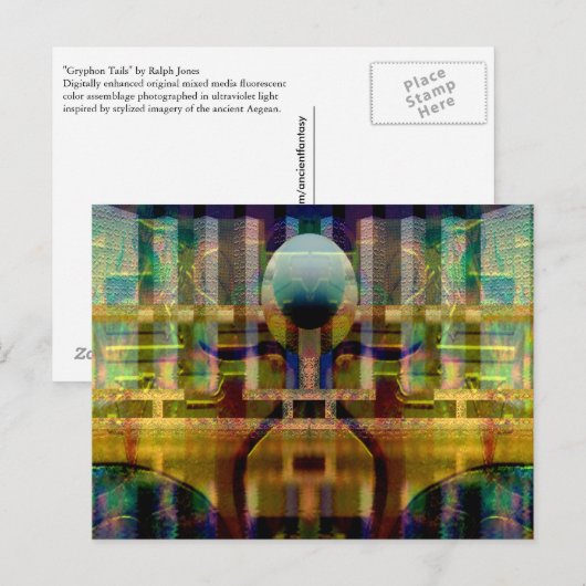 Postkarte "Griffin Schwanzes" (Vorne/Hinten)