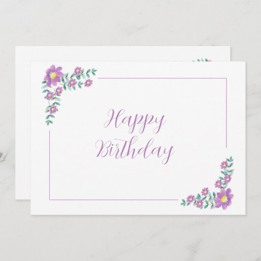 Postkarte, Größe: 5" x 7", Papier: Matte, Enve Einladung (Vorne/Hinten)