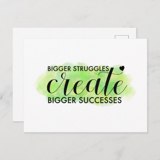 Postkarte "Größere Kämpfe" (Vorne/Hinten)