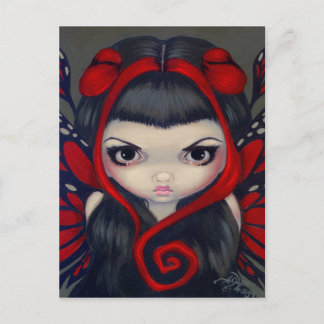 Postkarte "Grumpy Red Fairy"