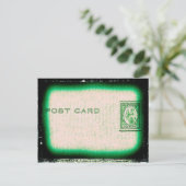 "Postkarte" (grün) Postkarte (Stehend Vorderseite)