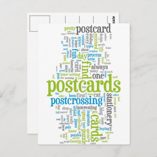 Postkarte "Grün verschieben" (Vorne/Hinten)