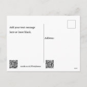 Postkarte - Grüne Farnspitze (Rückseite)