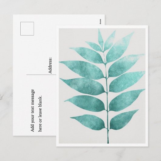 Postkarte - Grüne Hecke (Vorne/Hinten)