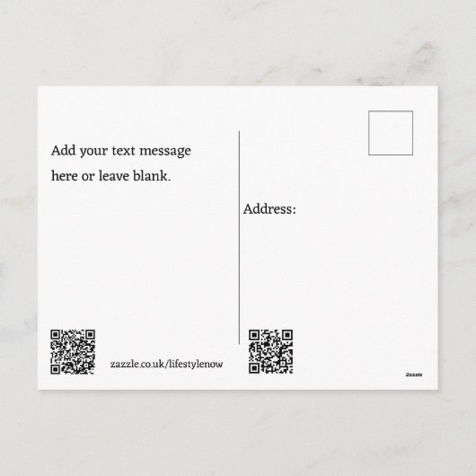 Postkarte - Grüne Hecke (Rückseite)