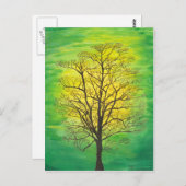Postkarte - Grüner Baum (Vorne/Hinten)