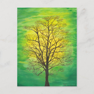 Postkarte - Grüner Baum