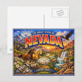 Postkarte Gruß aus Nevada (Vorne/Hinten)