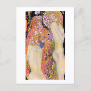 POSTKARTE : GUSTAV KLIMT : WASSERSCHLANGEN II