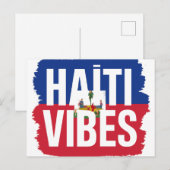 Postkarte Haiti Vibes Wird Tropische Erinnerung (Vorne/Hinten)