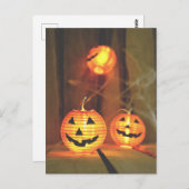 Postkarte Halloween Jack-o-Laternen (Vorne/Hinten)