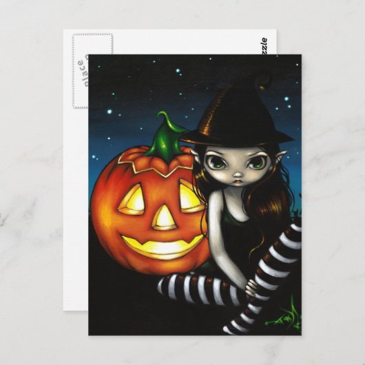Postkarte "Halloween Night" (Vorne/Hinten)