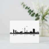 Postkarte Hamburg Skyline (Stehend Vorderseite)