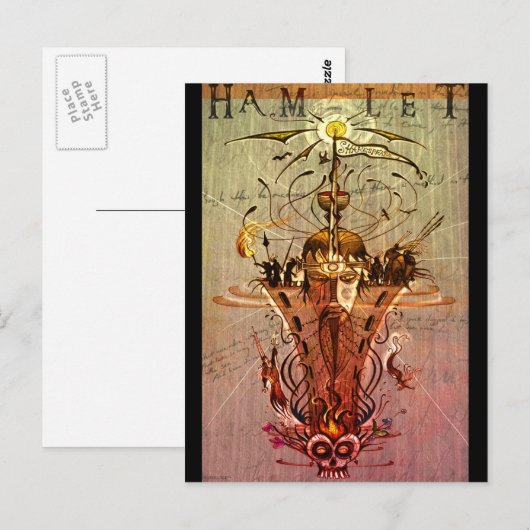 Postkarte 'Hamlet' (Vorne/Hinten)