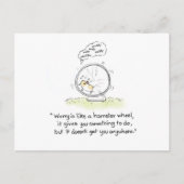 Postkarte "Hamsterrad" (Vorderseite)