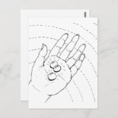 Postkarte - Hand mit Juwelen (Vorne/Hinten)