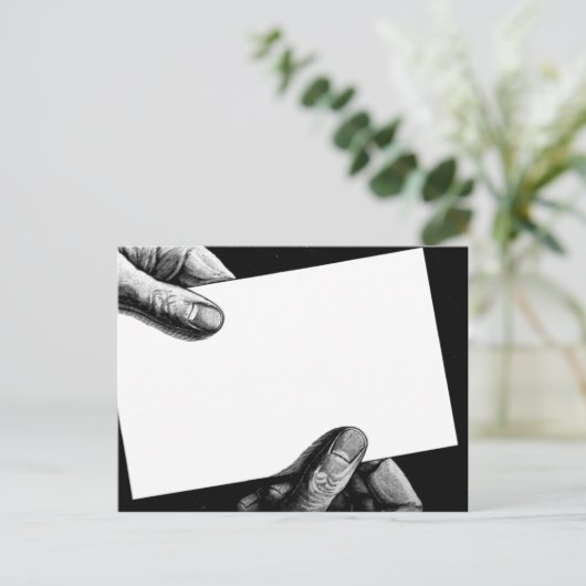 Postkarte "Hands-On" (Stehend Vorderseite)