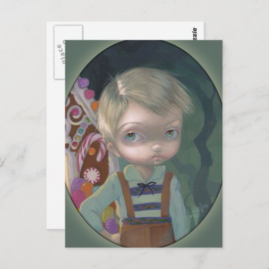 Postkarte ‚Hansel‘ (Vorne/Hinten)