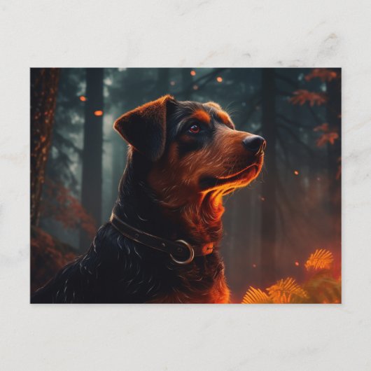 Postkarte Happiness on Four Paws (Vorderseite)