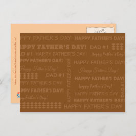 Postkarte - Happy Father's Day