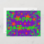 Postkarte "Happy Halloween" (Vorne/Hinten)