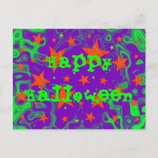 Postkarte "Happy Halloween" (Vorderseite)