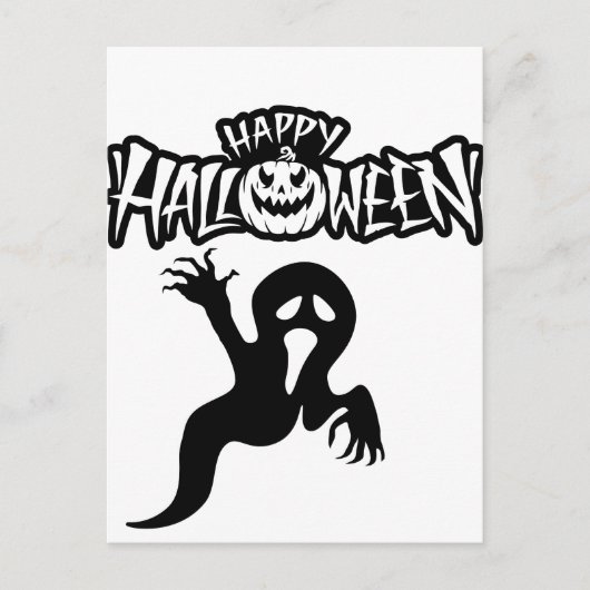 Postkarte Happy Halloween (Vorderseite)