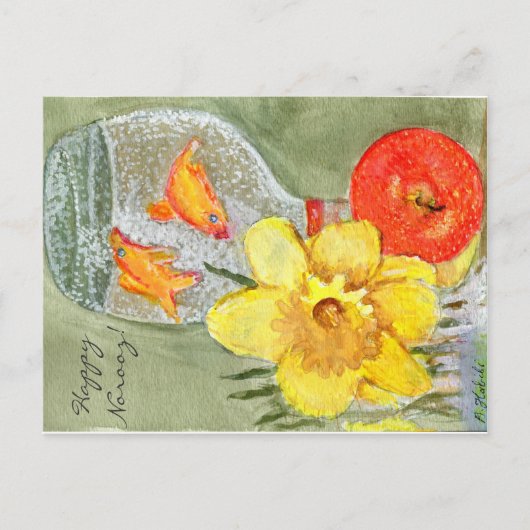 Postkarte "Happy Norooz" (Nowrooz Mobarak) (Vorderseite)