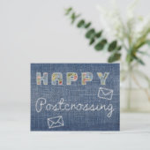 Postkarte "Happy Postcross Jeans" (Stehend Vorderseite)