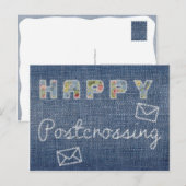 Postkarte "Happy Postcross Jeans" (Vorne/Hinten)