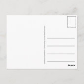 Postkarte "Happy Postcross License Plate" (Rückseite)