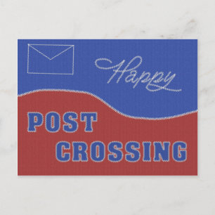 Postkarte "Happy Postcross! Stitches"