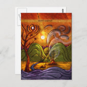 Postkarte "Happy Samhain" (Vorne/Hinten)