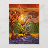 Postkarte "Happy Samhain" (Vorderseite)