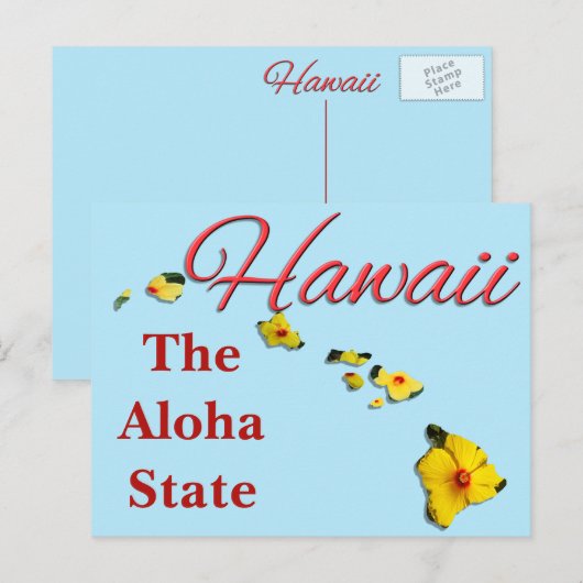 Postkarte - HAWAII (Vorne/Hinten)
