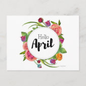 Postkarte Hello April (Vorderseite)