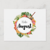 Postkarte Hello August (Vorderseite)