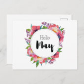 Postkarte Hello May (Vorne/Hinten)