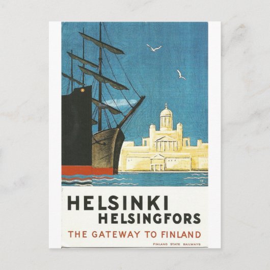 Postkarte Helsinki, Finnland (Vorderseite)